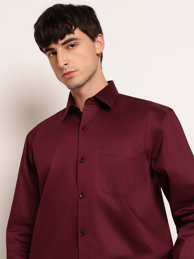 Refined Solid Formal Shirt