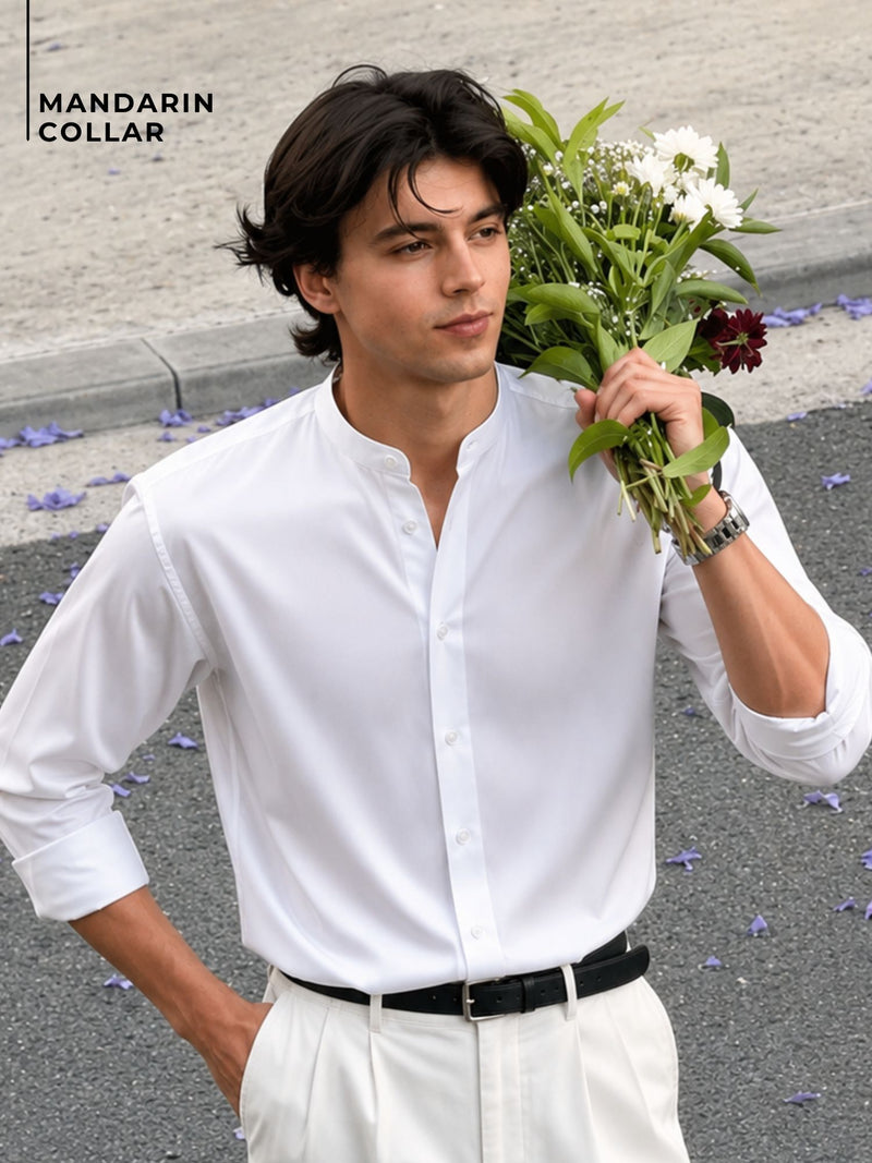 Mandarin Collar Shirt