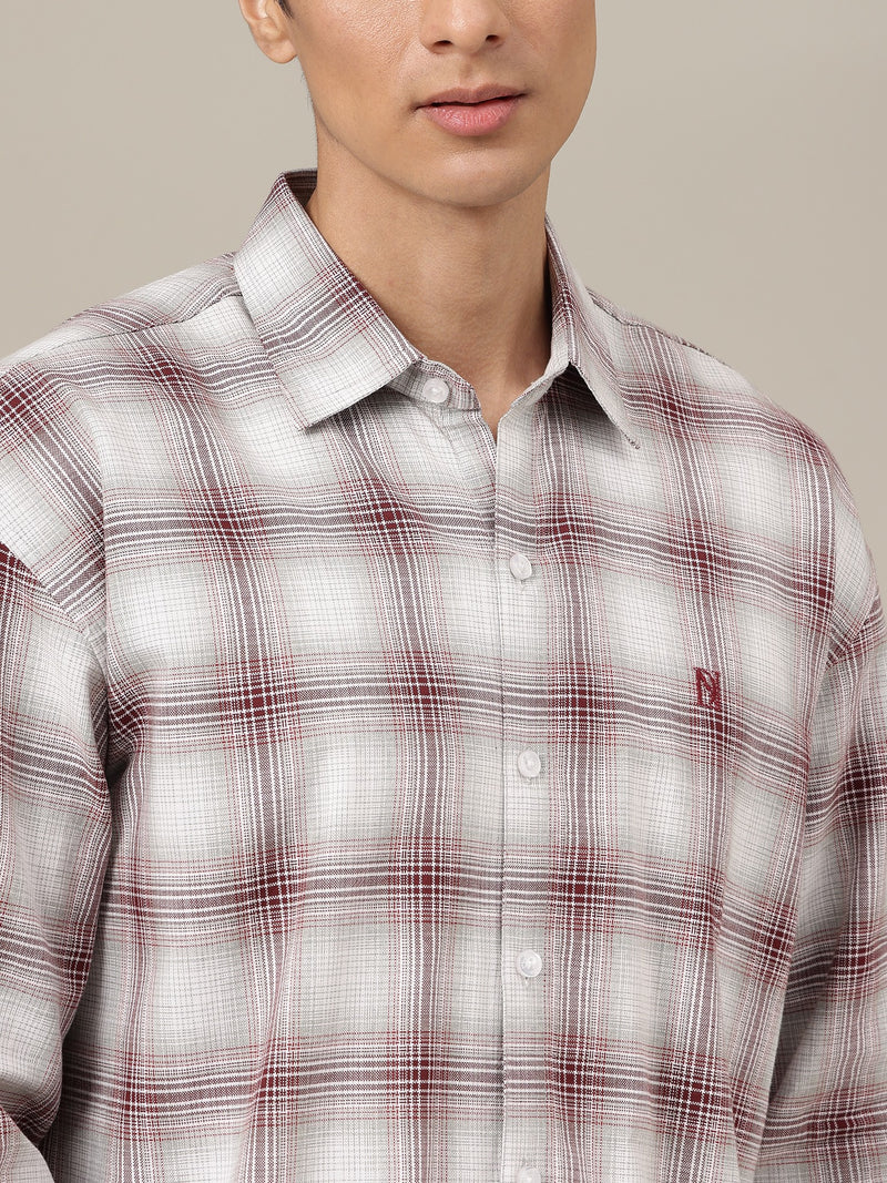 Wide Checkered Oversized Shirt