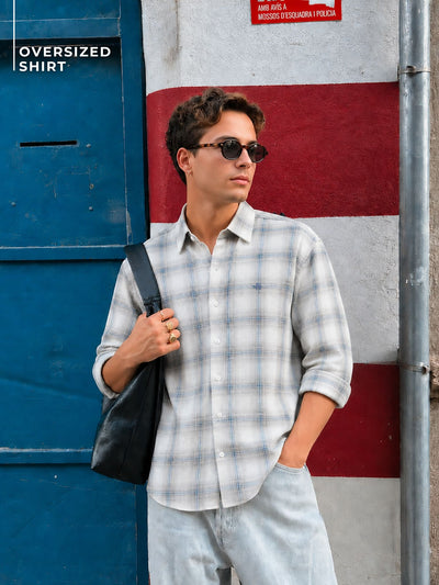 Checkered Oversized Casual Shirt
