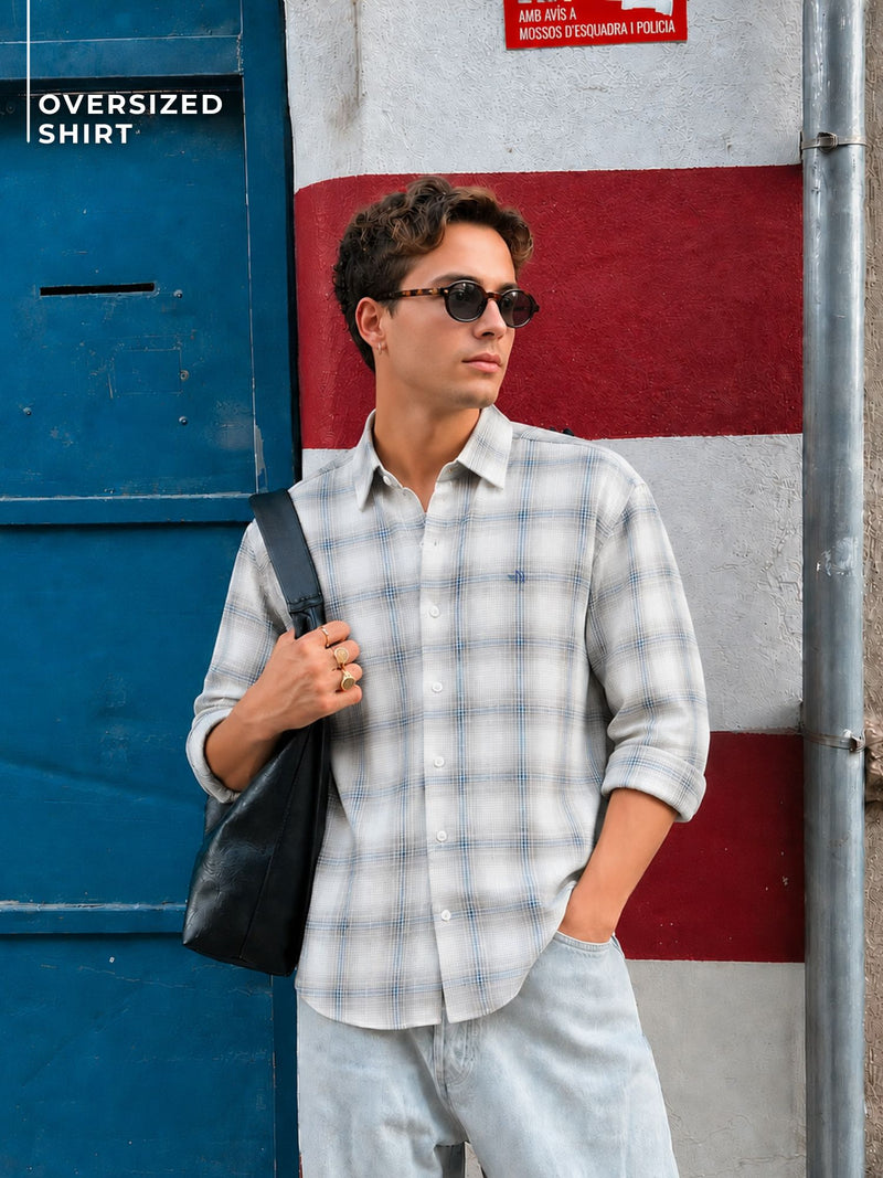 Checkered Oversized Casual Shirt
