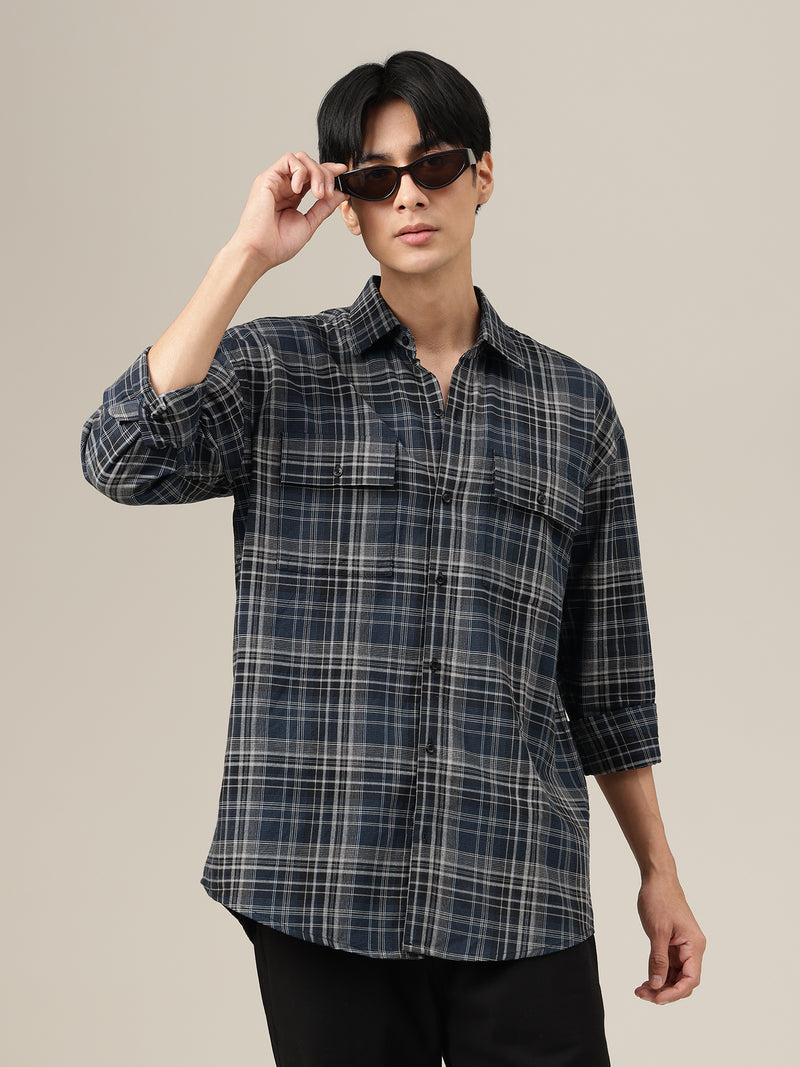 Classic Wide Checked Shirt