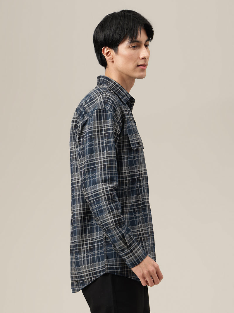 Classic Wide Checked Shirt