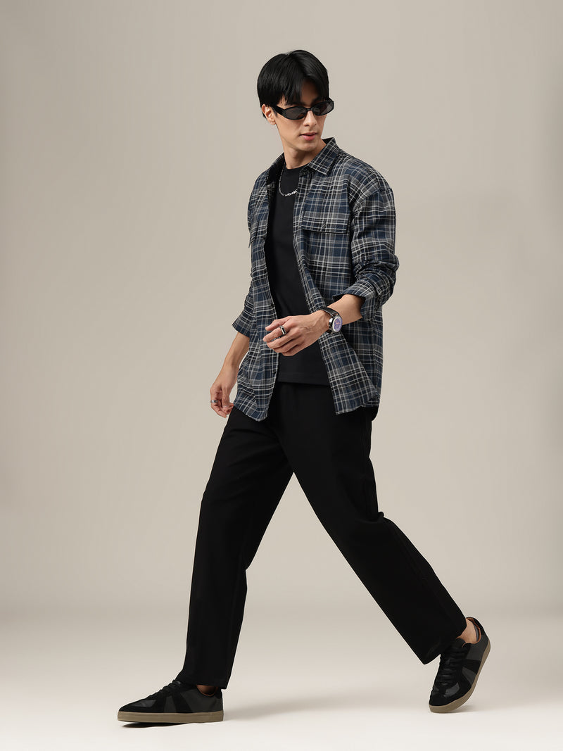 Classic Wide Checked Shirt