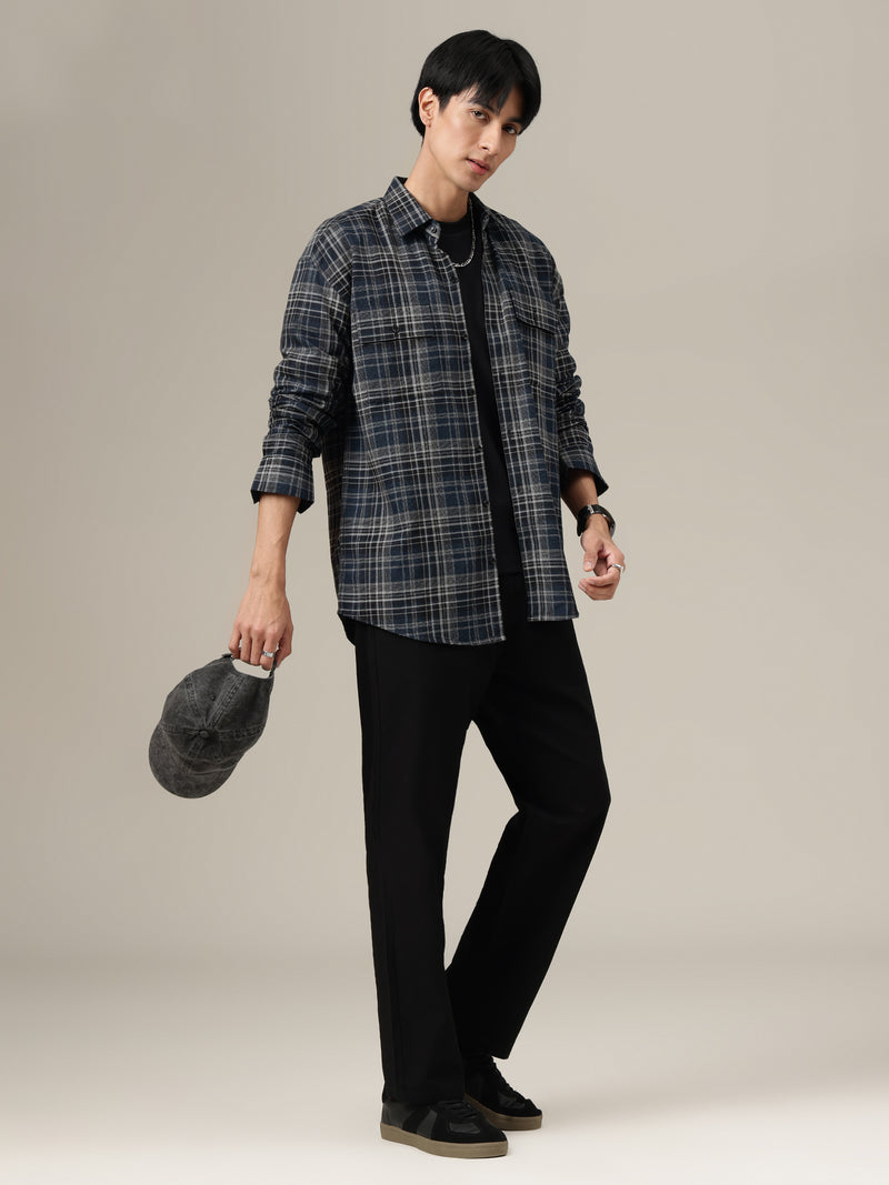 Classic Wide Checked Shirt