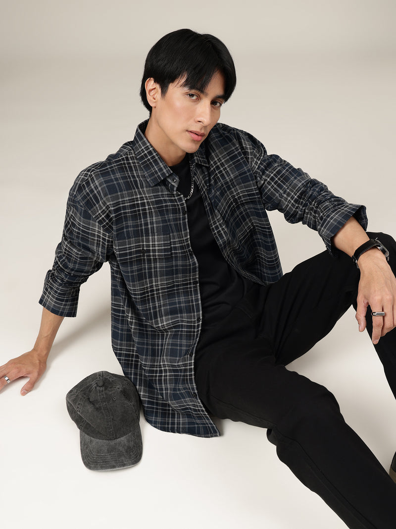 Classic Wide Checked Shirt