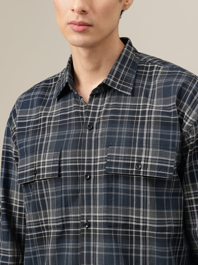 Classic Wide Checked Shirt