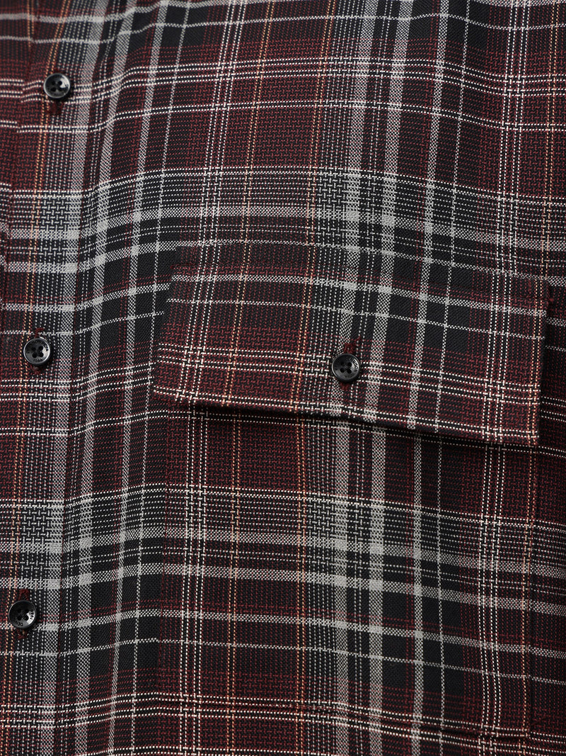 Wide Checkered Oversized Shirt