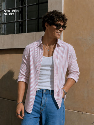 Button-Down Striped Shirt