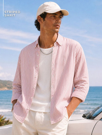 Button-Down Striped Shirt