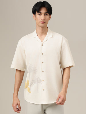 Signature Puff Embroidery Shirt