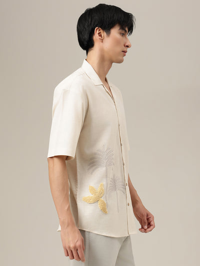 Signature Puff Embroidery Shirt