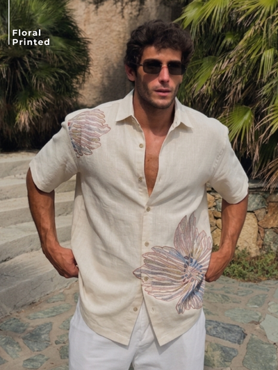 Floral Printed Cotton Shirt