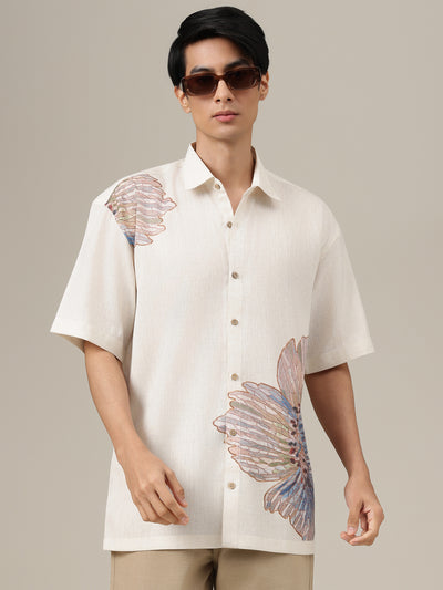 Off White Placement Printed Shirt
