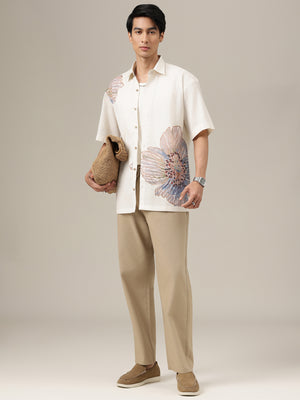 Off White Placement Printed Shirt