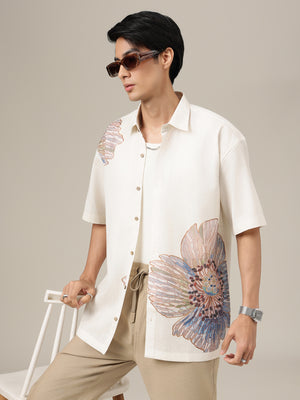 Off White Placement Printed Shirt