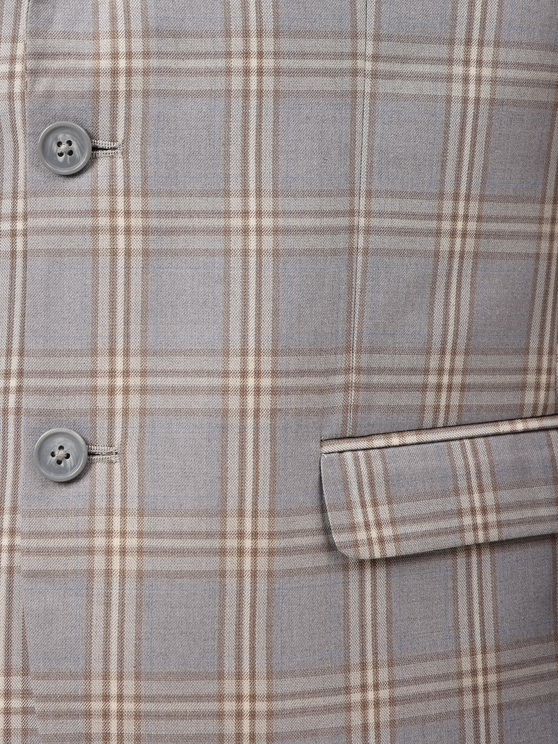 Checked Single Breasted Blazer