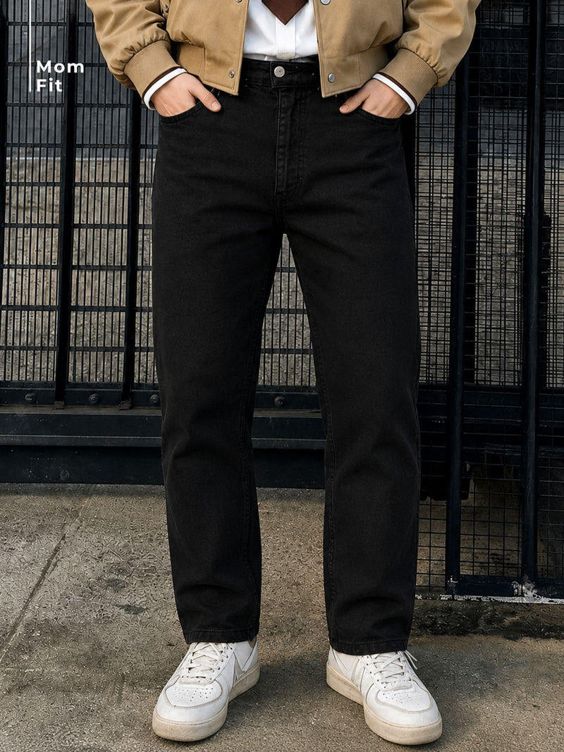 Black Mom Fit Jeans