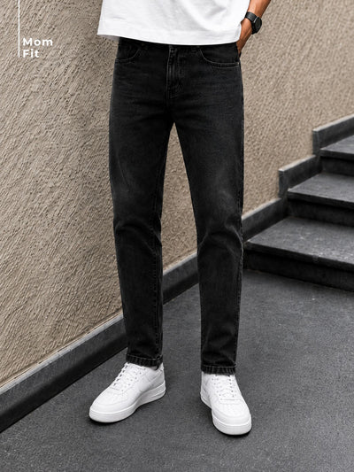 Charcoal Mom Fit Jeans