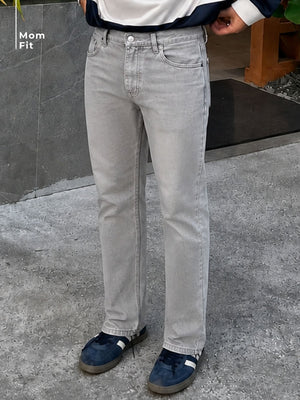 Light Grey Mom Fit Jeans