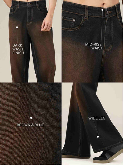 Oxidized Wide-Legs Jeans
