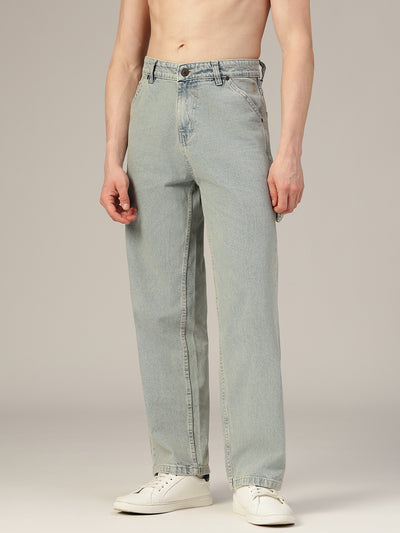 Light Blue Baggy Fit Carpenter Jeans