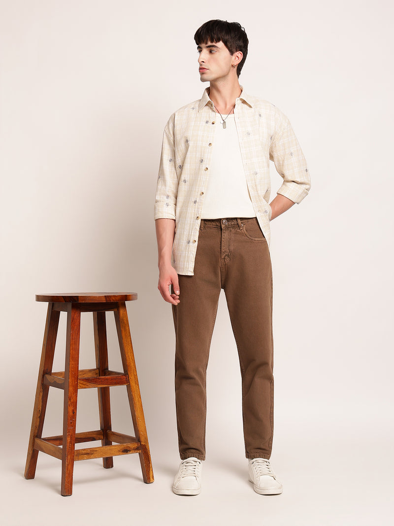 Men Clean Look Mom Fit Jeans