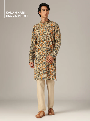 Kalamkari Printed Kurta