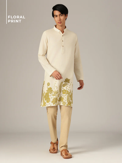 Floral Print Straight Kurta