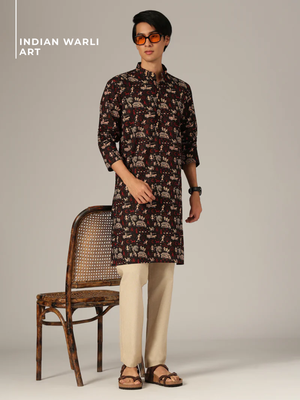 Indian Warli Art Kurta