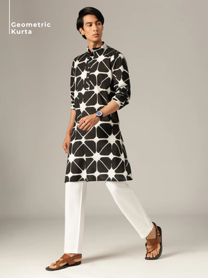 Geometric Printed Kurta