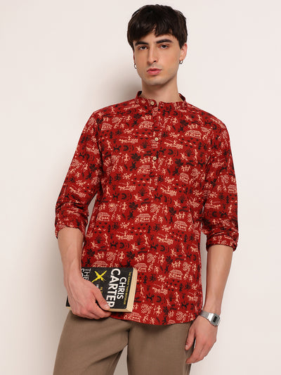 Warli Art Ethnic Printed Kurta