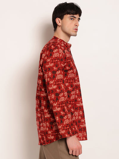 Warli Art Ethnic Printed Kurta