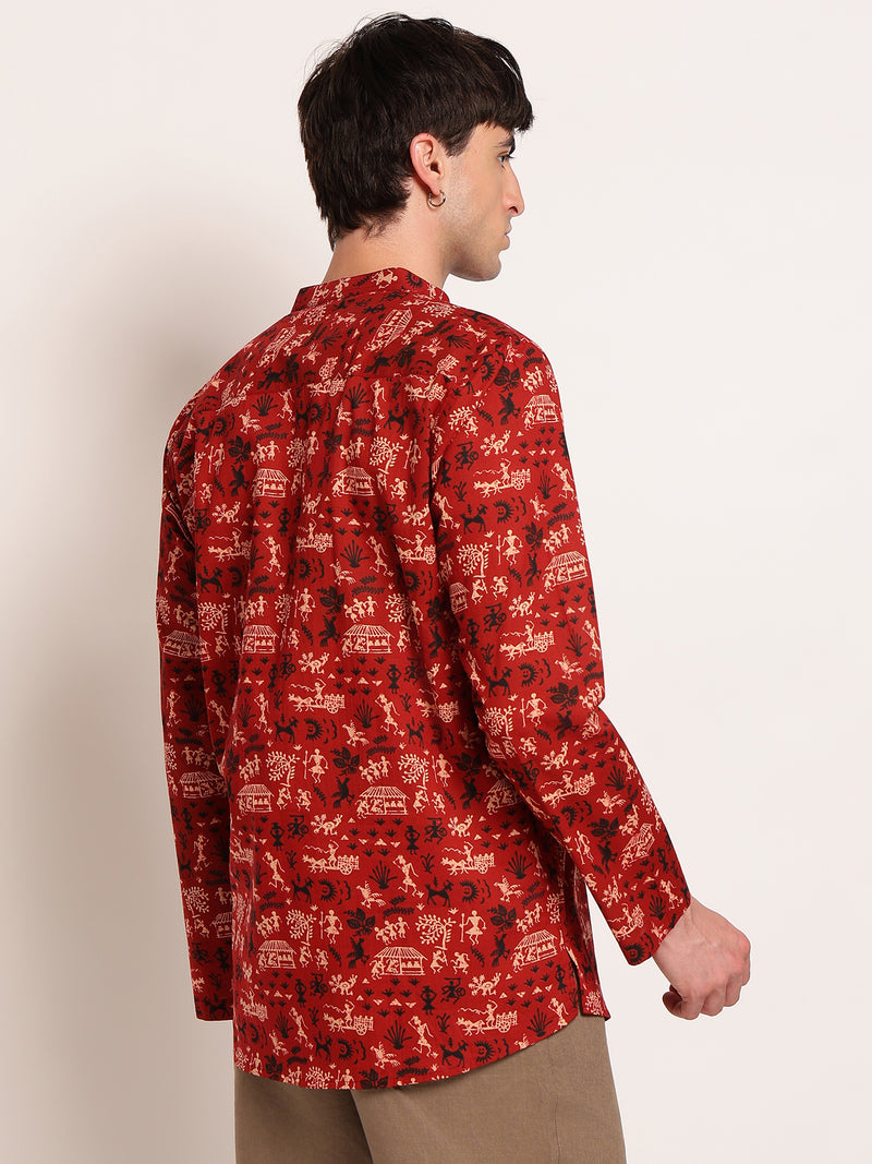 Warli Art Ethnic Printed Kurta