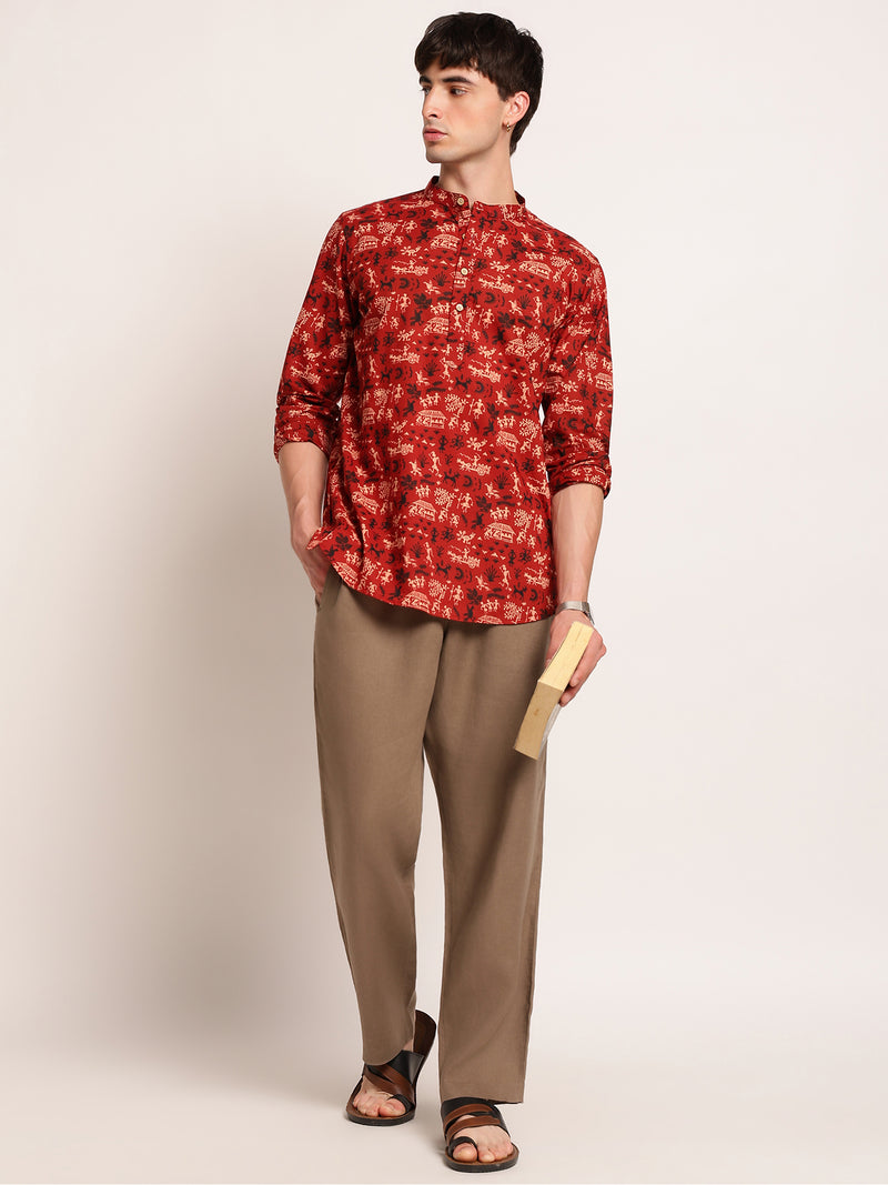 Warli Art Ethnic Printed Kurta