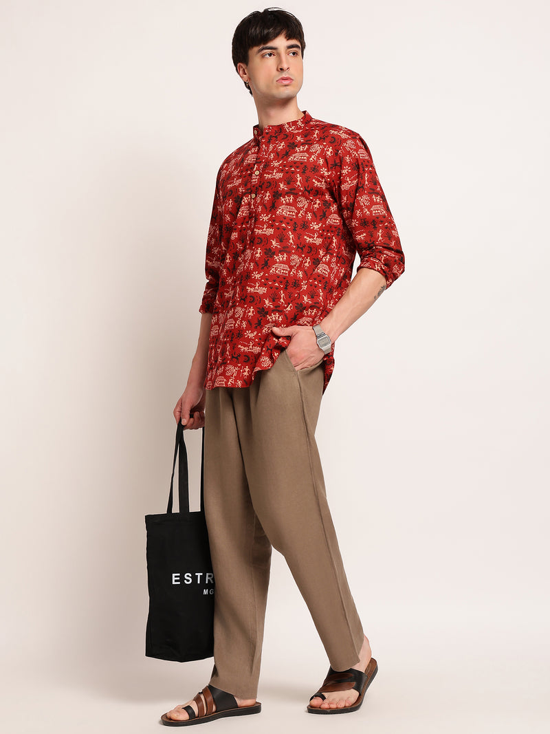 Warli Art Ethnic Printed Kurta