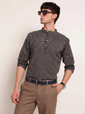 Minimal Polka Dot Printed Kurta