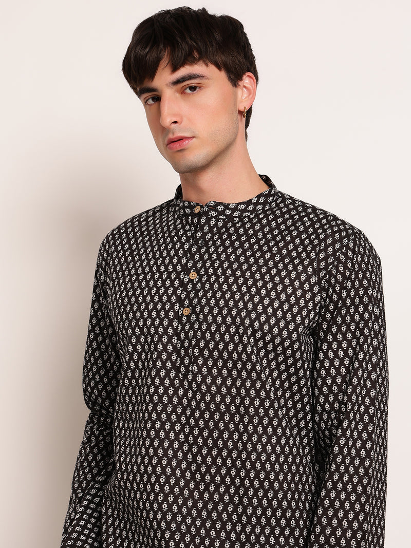 Minimal Polka Dot Printed Kurta