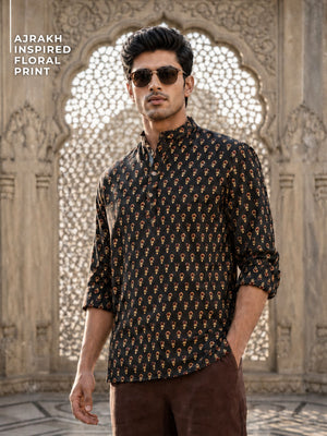 Minimal Block Printed Kurta
