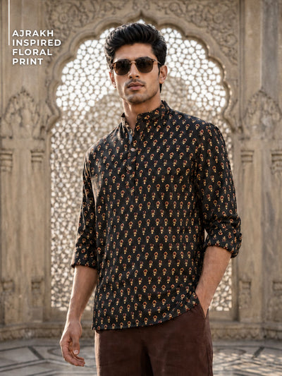 Minimal Block Printed Kurta