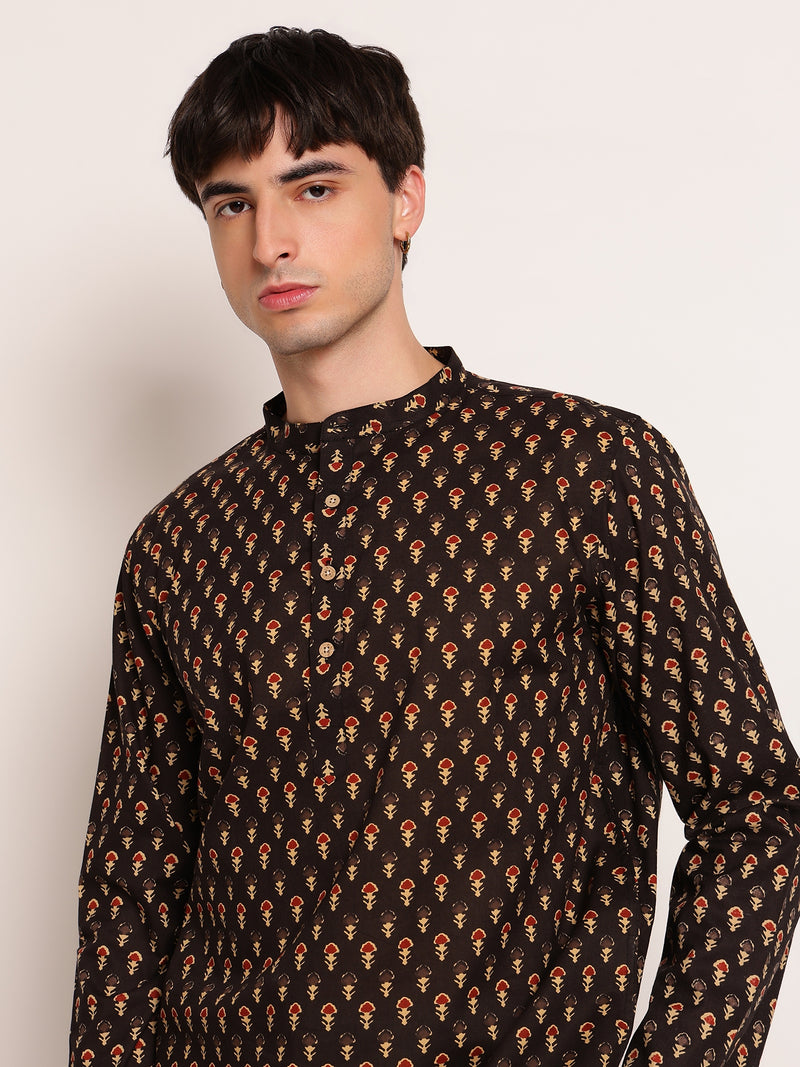 Minimal Block Printed Kurta