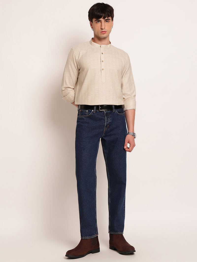 Modern Stripe Style Kurta