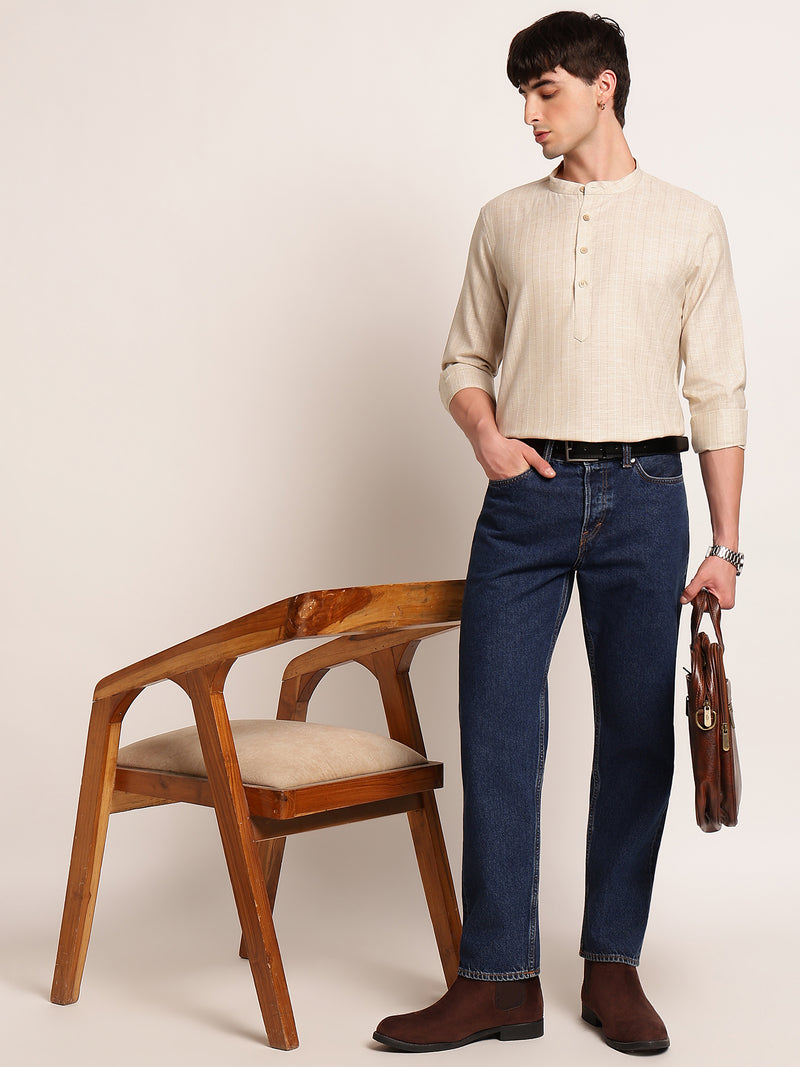 Modern Stripe Style Kurta