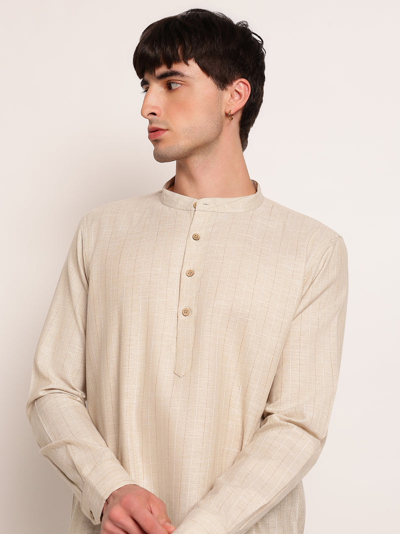 Modern Stripe Style Kurta