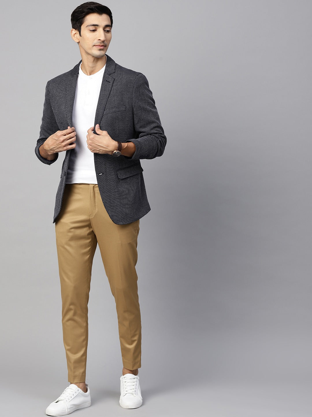 DENNISON Men Flat-Front Mid-Rise Formal Trousers – dennisonfashionindia
