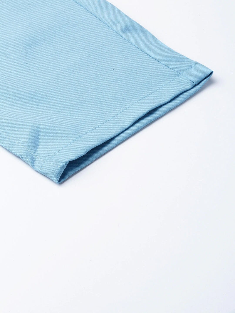 DENNISON Men Blue Smart Tapered Fit Solid Chinos