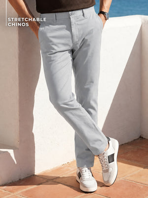 Light Blue: Stretchable Chinos