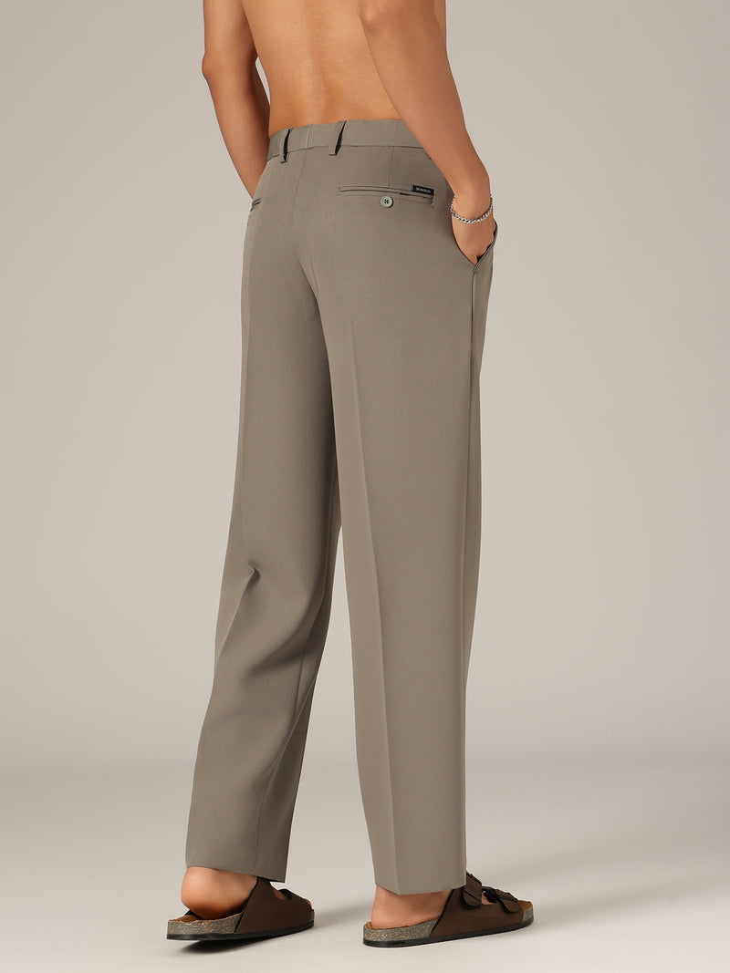 Smoke Grey: Men's Korean Baggy Fit Trouser