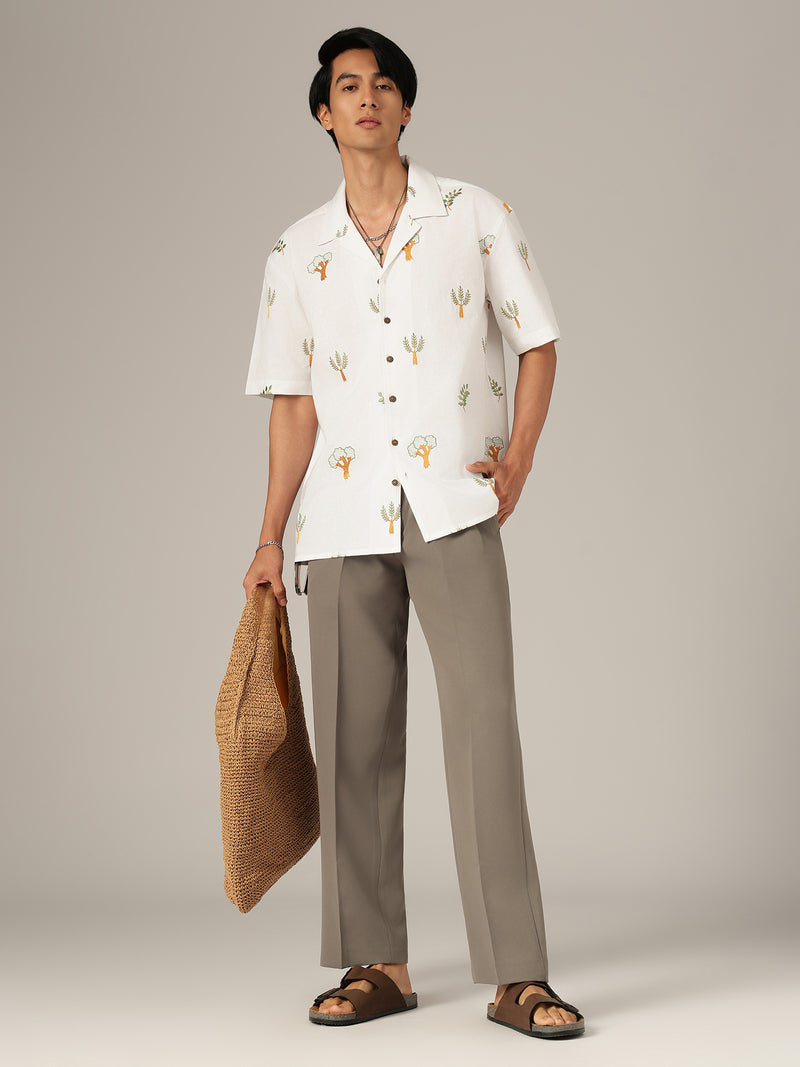 Smoke Grey: Men's Korean Baggy Fit Trouser