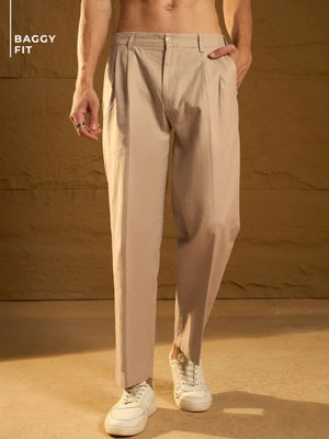 Textured Korean Baggy Fit Trouser